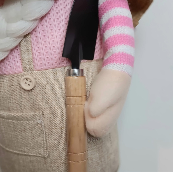 Rae Dunn, 15" Stuffed Garden Gnome. - Picture 3 of 5